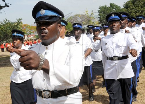 Rudolph Brown/Chief Photographer
Sir Patrick Allen, Governor General, Inpecting the Guard of Honour at the Independence Day Ceremony at Kings House on Thursday, August 6-2009