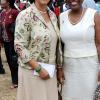 Rudolph Brown/Chief Photographer
Marigold Harding, (left) and Director of Public Prosecutions Paula Llewellyn at the Independence Day Ceremony at Kings House on Thursday, August 6-2009