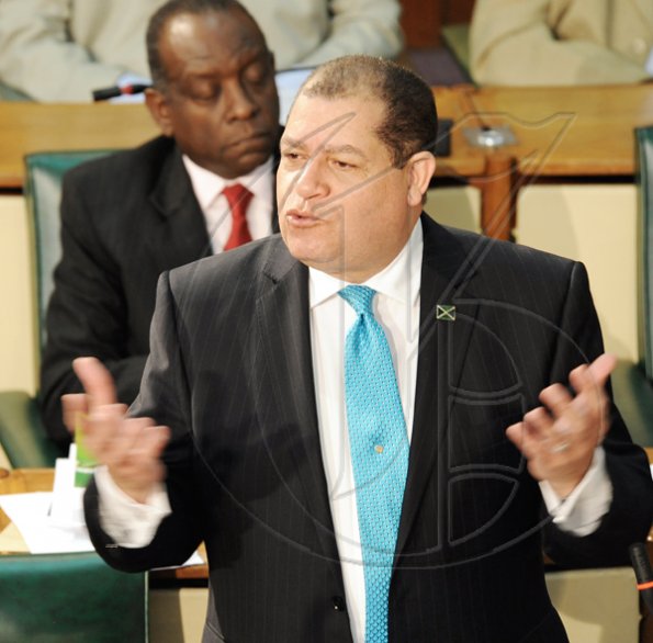 Norman Grindley/Chief Photographer
Audley Shaw, in parliament, April 8,2010.
