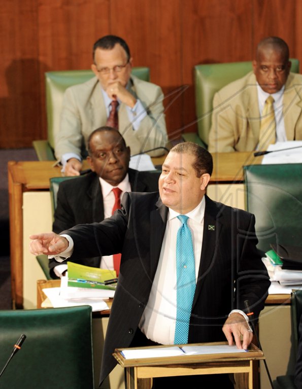 Norman Grindley/Chief Photographer
Audley Shaw, in parliament, April 8,2010.