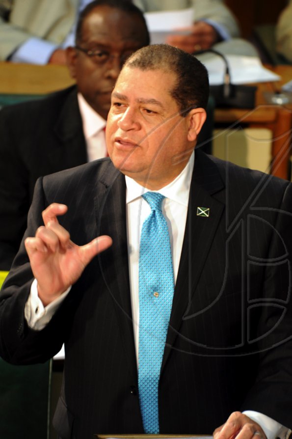 Norman Grindley/Chief Photographer
Audley Shaw, in parliament, April 8,2010.