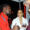 Contributed
The king of the dancehall, Beenie Man (left), chats with Lee-Ann and Johnny Gourzong spend time with the  Smirnoff crew.

************************************************************ at the Jamaica Jazz and Blues festival at Trelawny Multi Purpose Stadium on Thursday January 28.