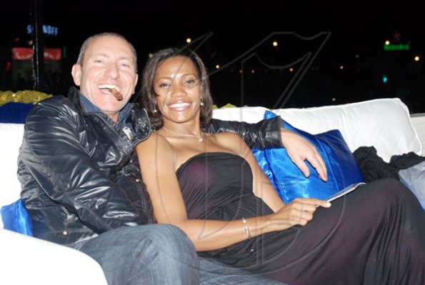 Janet Silvera
Italian born and very   hottttttttttt neurosurgeon Dr. Antonio Bernardo had a ball, so did pyschiatrist Dr. Paula Davidson.

************************************************ at the Jamaica Jazz and Blues Festival at the Trelawny Stadium on Thursday night.