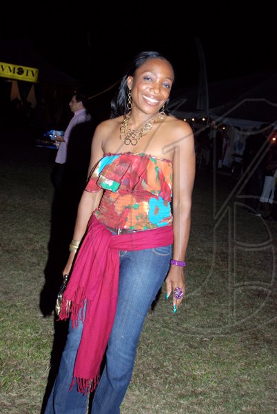 The fabulous Carol Dilbert came out to party at the Jamaica Jazz and Blues Festival on Thursday night at the Trelawny Multi-purpose Stadium.