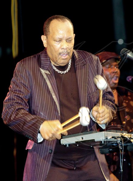 Winston Sill/Freelance Photographer
Roy Ayers finds his groove at the opening of the Jamaica Jazz and Blues Festival at The Jamaica Pegasus hotel in New Kingston on Sunday.