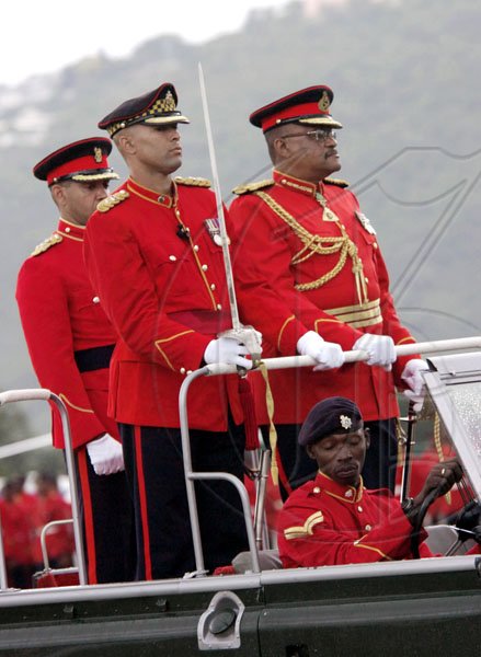Norman Grindley/Chief Photographer
Jamaica Defence force change of command parade. October 9,2010.