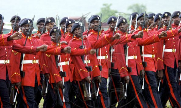 Norman Grindley/Chief Photographer
Jamaica Defence Force change of command parade yesterday.





Norman Grindley/Chief Photographer
Jamaica Defence force change of command parade. October 9,2010.