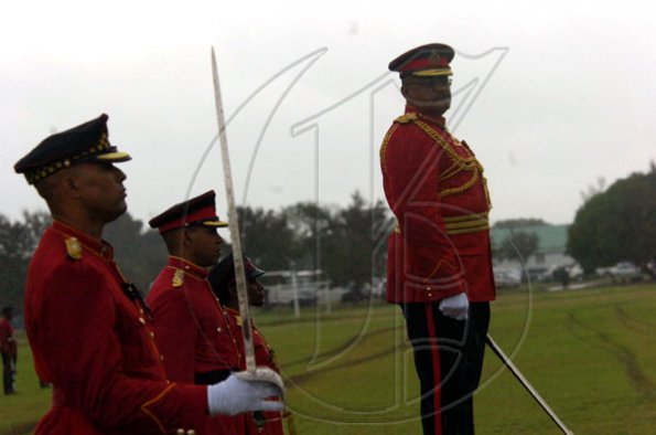 Norman Grindley/Chief Photographer
Jamaica Defence force change of command parade. October 9,2010.
