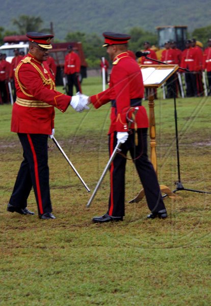 Norman Grindley/Chief Photographer
Jamaica Defence force change of command parade. October 9,2010.