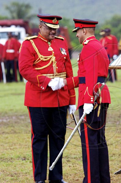 Norman Grindley/Chief Photographer
Jamaica Defence force change of command parade. October 9,2010.