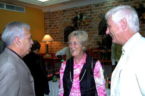 Winston Sill / Freelance Photographer
Jamaicans For Justice (JFJ) in association with Knutsford Court Hotel presents their Gala Dinner, Art and Collectibles Auction, held at Knutsford Court Hotel, Ruthven Road on Friday night June 4, 2010. Here are Richard Gomes (left); Jennifer Shaw-Wood (centre); and Robert Shaw-Wood (right).