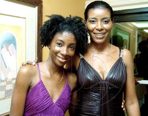 Winston Sill / Freelance Photographer
Yasmin Minto (left) and her mom Denise Minto make a pretty picture at the Jamaicans For Justice (JFJ) gala dinner, art and collectibles auction, held at Knutsford Court Hotel, Ruthven Road on Friday.


*********************************************************************** night June 4, 2010. Here are Yasmin Minto (left); and mom Denise Minto (right).