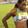 Anthony Minott/Freelance Photographer
Jamaica's Novlene Williams-Millls walks away after winning the women;s 400m event in 50.32 seconds race during the Jamaica National International Invitational athletics meet at the National Stadium, Kingston, on Saturday, May 1, 2010.