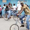 Ricardo Makyn/Staff Photographer.
This Bicycle seems  to be the best mode of Transport in Riversdale on Labour Day in St Catherine on Monday 25.5.2009.