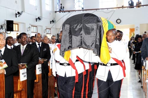 Ian Allen/staff Photographer
Lady Bustamante funeral.