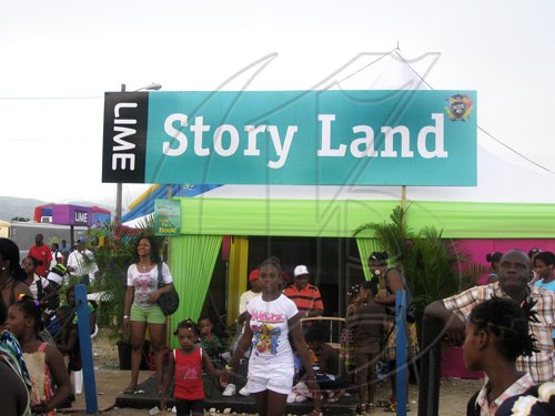 Mel Cooke photo

The entrance to Storyland, positioned in a prime spot at LIME Skool Aid last weekend.