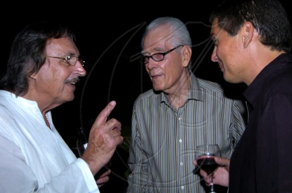 Winston Sill / Freelance Photographer
The Directors of Selective Homes host Cocktail Reception to introduce new housing development, held at Retreat Avenue on Wednesday night November 18, 2009. Here are Robert Cartade (left); Ray Miles Sr. (centre); and Vaughan Morris (right).