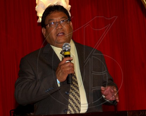 Winston Sill / Freelance Photographer
Supreme Ventures Limited launch party for the "Super Lotto Game", held at Pure Plush Lounge, Trinidad Terrace, New Kingston on Tuesday August 25, 2009. Here is Paul Hoo, chairman, Supreme Ventures Limited.