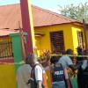 Rudolph Brown/Chief Photographer
Police officers at Luciana House after a two hour shoot out at the artiste's home with a lone gunman, three policemen were shot and injured at Westminster Crescent in St. Andrew on Wednesday, March 25-2009