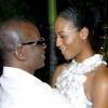 Winston Sill / Freelance Photographer
Mayor of Kingston, Desmond McKenzie gets a hold of former Miss Jamaica Universe April Jackson at his appreciation party last Wednesday at Eden Gardens.





host "Mayor's Appreciation Party", held at Eden Gardens, Lady Musgrave Road on Wednesday night December 30, 2009.