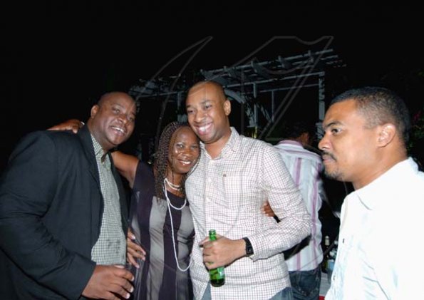 Winston Sill / Freelance Photographer
G2K President Delano Seiveright (second right), hangs out with (from left) G2K execs Richard Porteous (left) and Richard Chin with Merdina Callum the rose among the thorns.

*********************************************************************

Mayor of Kingston and St Andrew, Desmond McKenzie host "Mayor's Appreciation Party", held at Eden Gardens, Lady Musgrave Road on Wednesday night December 30, 2009.