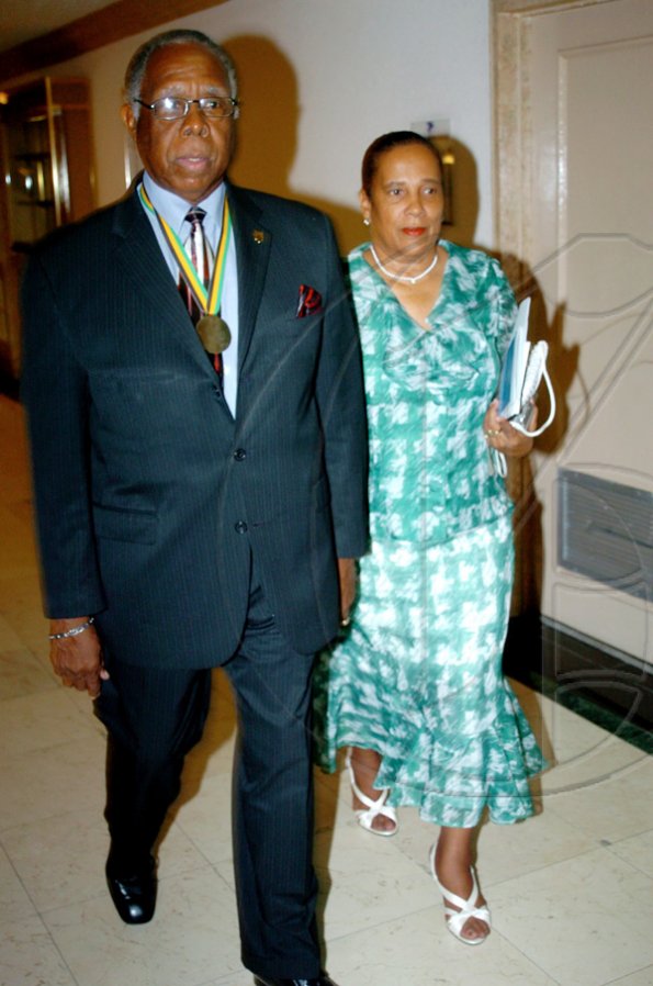 Winston Sill / Freelance Photographer
 Karl James, pro chamcellor of the Mico University College with wife Marjorie James.


*************************************************************************************Mico University Alumni Association (MOSA) presents the Biennial Gold Medal Awards Banquet, held at the Jamaica Pegasus Hotel, New Kingston on Saturday night April 17, 2010. Here are Karl and Marjorie James.