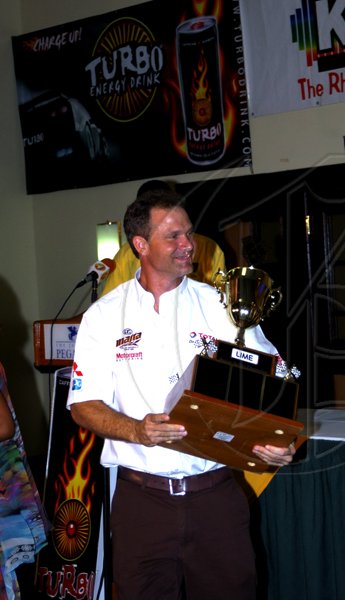 Winston Sill / Freelance Photographer
AUTO FEATURE:----Jamaica Race Drivers Club (JRDC) Awards Presentation Functyion, held at the Jamaica Pegasus Hotel, New Kingston on Friday night April 9, 2010. Here is David Summerbell Jr.