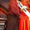 Colin Hamilton/freelance photographer
Silvera Castro congratulates Miss Kingston and St Andrew, Tamara Dickens at the JCDC Festival Queen 2009 coronation at the Ranny Williams Entertainment Centre on Saturday July 18, 2009.