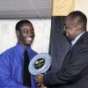 Winston Sill / Freelance PhotographerToyota Jamaica is number one! Howard Foster (left) accepts the NCB Auto Dealer of the Year award from Patrick Hylton, group managing director of the bank.**************************************************************National Commercial Bank (NCB) Auto Dealers Awards Ceremony, held at Terra Nova All-Suite Hotel, Waterloo Road on Tuesday night April 5, 2011.