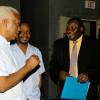 Colin Hamilton/Freelance Photographer
From left: Desmond Elliott, Byron Buckley Press Association of Jamaica president; Cordell Green, executive director of the Broadcasting Commission and Leighton Thomas, chief executive officer of the Public Broadcasting Corporation of Jamaica (PBCJ), engage one another in conversation. 


******************************************************* Wednesday June 17, 2009.
