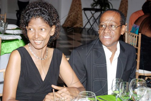 Janet Silvera Photo
 
Corporate Connections' Pauline Reid and Paul Earl are also out for the ceremony.

***********************************************************at the Pioneers of Prosperity Awards ceremony at the Half Moon in Montego Bay last Friday night.