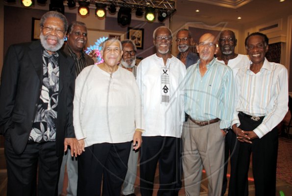 Janet Silvera
Friends for life from left: Hopeton Caven, Dr Vin Lawrence, Ivan Desulme, Ralph Fisher, P.J. Patterson, Lance Johnson, Senator Noel Sloley, Horace Clarke and Roosevelt Thompson.