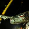 Winston Sill / Freelance Photographer
Removal of crash American Airlines aircraft from the crash site, off Port Royal Road, on Monday night December 28, 2009. Winston Sill / Freelance Photographer
Removal of the middle section of the  crashed  American Airlines aircraft from the crash site, off Port Royal Road, on Monday night December 28, 2009.