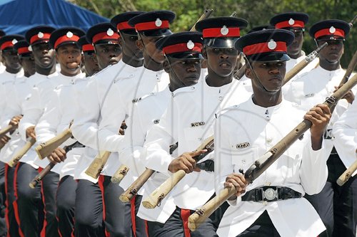 Ian Allen/Photographer
Passing Out Parade Batch 91 for 81 JCF Constables at the Jamaica Police Academy Twickenham Park St.Catherine.