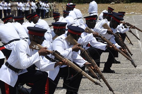 Ian Allen/Photographer
Passing Out Parade Batch 91 for 81 JCF Constables at the Jamaica Police Academy Twickenham Park St.Catherine.