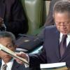Rudolph Brown/Chief Photographer
Prime Minister Bruce Golding speaks at the budget debate on Tuesday, May 5-2009