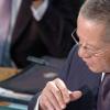 Rudolph Brown/Chief Photographer
Prime Minister Bruce Golding speaks at the budget debate on Tuesday, May 5-2009
