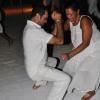 Janet Silvera Photo
 
Getting down low, Hiro Uttam from Barbados (left) and Sonia Ingleton at Rajeesh Kripalani at Cornwall Beach in Montego Bay last Saturday night.