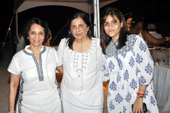 Janet Silvera Photo
 
From L - Deepa Kripalani surprised her son Rajeesh by flying in unannounced from India last week. Here she enjoy's his 40th birthday party with friends Mohini and Kanchan Daryanani.
