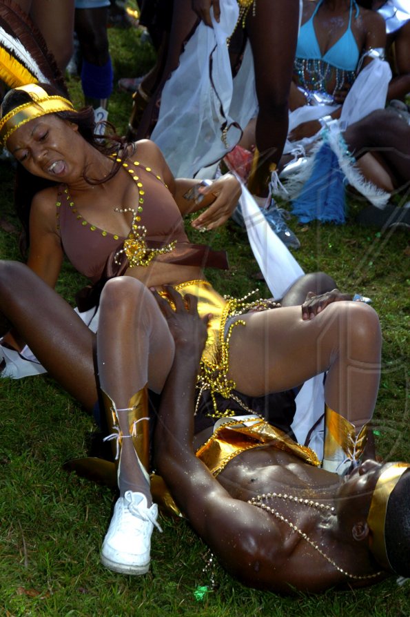 Winston Sill / Freelance Photographer
UWI Carnival Road march around the Ring Road and after party, held at UWI, Mona on Saturday March 24, 2007.