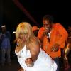 Publication: Daily Star
Photo by Noel Thompson

Media personality 'Miss Kitty' getting down with Magnum Tonic Wine's King of Dance Hall, Singer Jah, at the Magnum Kings and Queen road show at Dump-up Beach in Montego Bay.