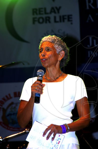 Winston Sill / Freelance Photographer
Jamaica Cancer Society, Relay For Life fonction, held at Police Officers Club, Hope Road on Saturday night June 26, 2010. Here is Dr. Dingle Spence.