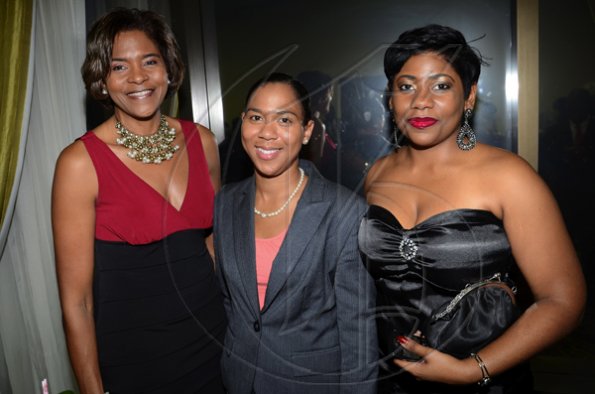 Rudolph Brown/Photographer
From left: Michelle Belnavis, Sheree Lee and Latoya Williams at The Rotary Club of St Andrew North's 25th annual installation ceremony at the Wyndham Hotel in New Kingston on Monday, June 27, 2011.
