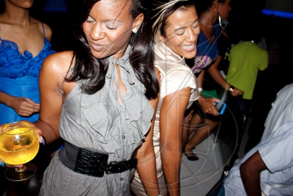 Contributed
Girls just wanna have fun! We caught Amelia "Milk" Sewell (right) partying the night away with a friend, last week at Club Privilege.
