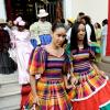Rudolph Brown/Photographer
Tamico Briscoe (left) and Sophia Fyffe, members of the Scotiabank in national costume.

******************************************************************************************of Scotiabank walk on the red carpet during the Scotiabank Jamaica celebrating 120years in Jamaica from 1889 to 2009 at the Kings Street Branch on Monday, December 14-2009