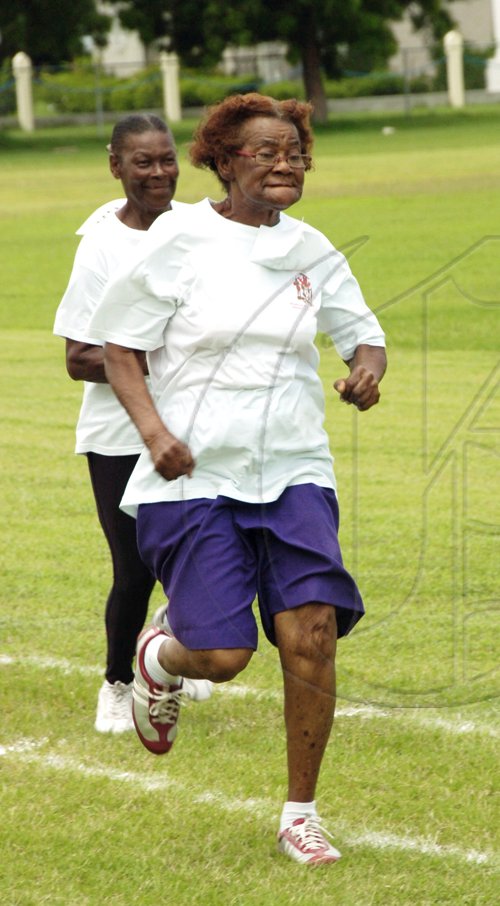 Norman Grindley/Chief Photographer
Senior citizens sports day at Jamaica college sports field.