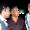 Winston Sill / Freelance Photographer
Cortney Walsh (right) capture the attention of Shaggy (left) and Saleem Lazarus before the concert began.


Shaggy Foundation presents "Shaggy and Friends 2010  Concert", held on the lawns of Jamaica House, Hope Road on Saturday night January 2, 2010.