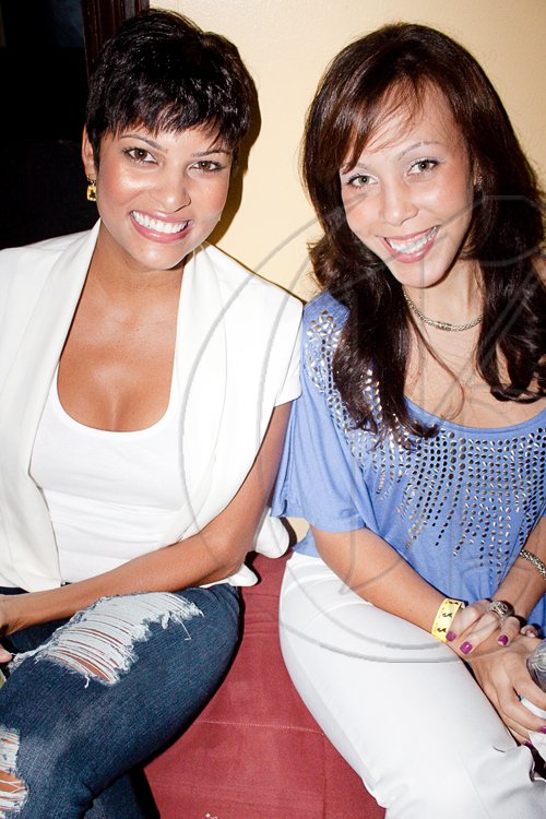 Hello ladies! Freelance journalist Kaili McDonnough (left) and hair stylist, Traci Stewart await the first act at 'So You Think You Can Dance.'