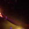 A satisfied patron raises a lighter in appreciation of DJ Mario C of 3rd Dimension, who played a well-received set at 'LUAU'.
