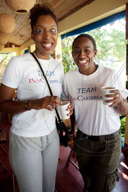 From February's Sigma 5K Run to Sunday's Jake's Off-Road Triathlon, Team PanCaribbean is always getting their workout on! Carlette DeLeon, managing director of Breakthrough Communication and Suzette Shaw-Reid, Group PR Officer for Pan-Caribbean, were part of a large contigent from the company, who had a sponsored team at the Jake's Off-Road Triathlon.